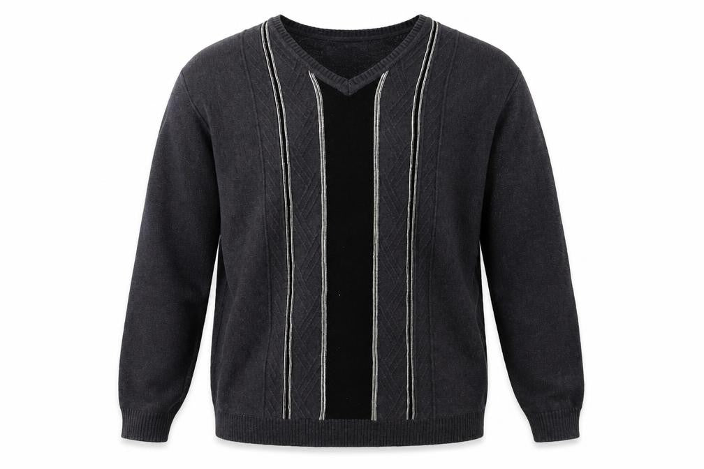 Mens UK Size L Greenwoods Grey Pullover Jumper