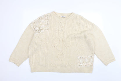 TU Womens Beige   Pullover Jumper Size 20