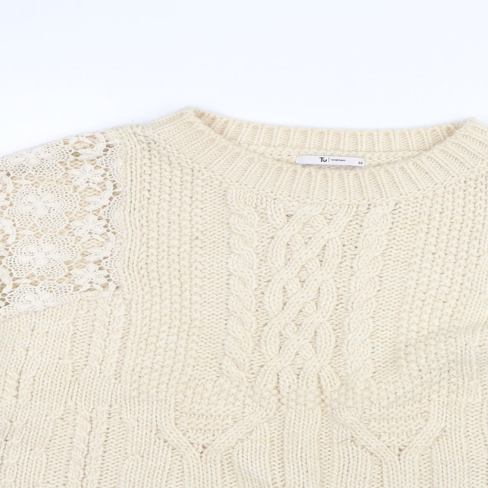 TU Womens Beige   Pullover Jumper Size 20