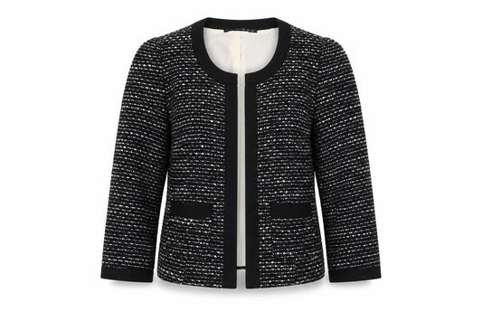 Front view of Atmosphere women’s black jacket, size UK 8