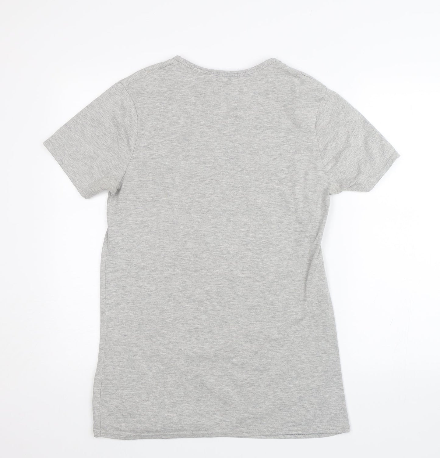 Womens UK Size S Parisian Grey Basic T-Shirt