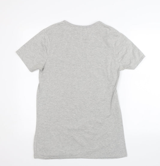 Parisian Womens Grey   Basic T-Shirt Size S  - ma vie aime mon amour