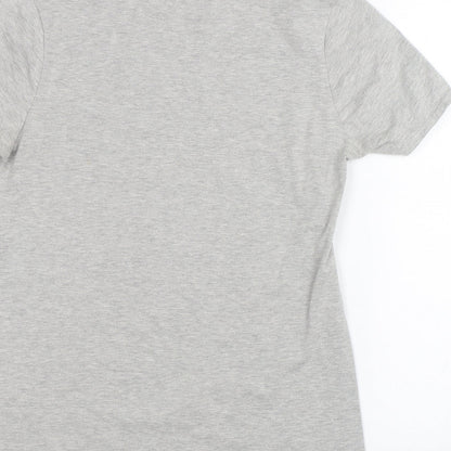 Womens UK Size S Parisian Grey Basic T-Shirt