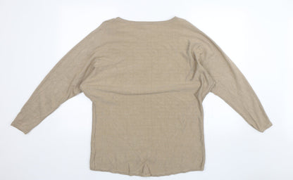 Womens UK Size M Casamia Brown Pullover Jumper