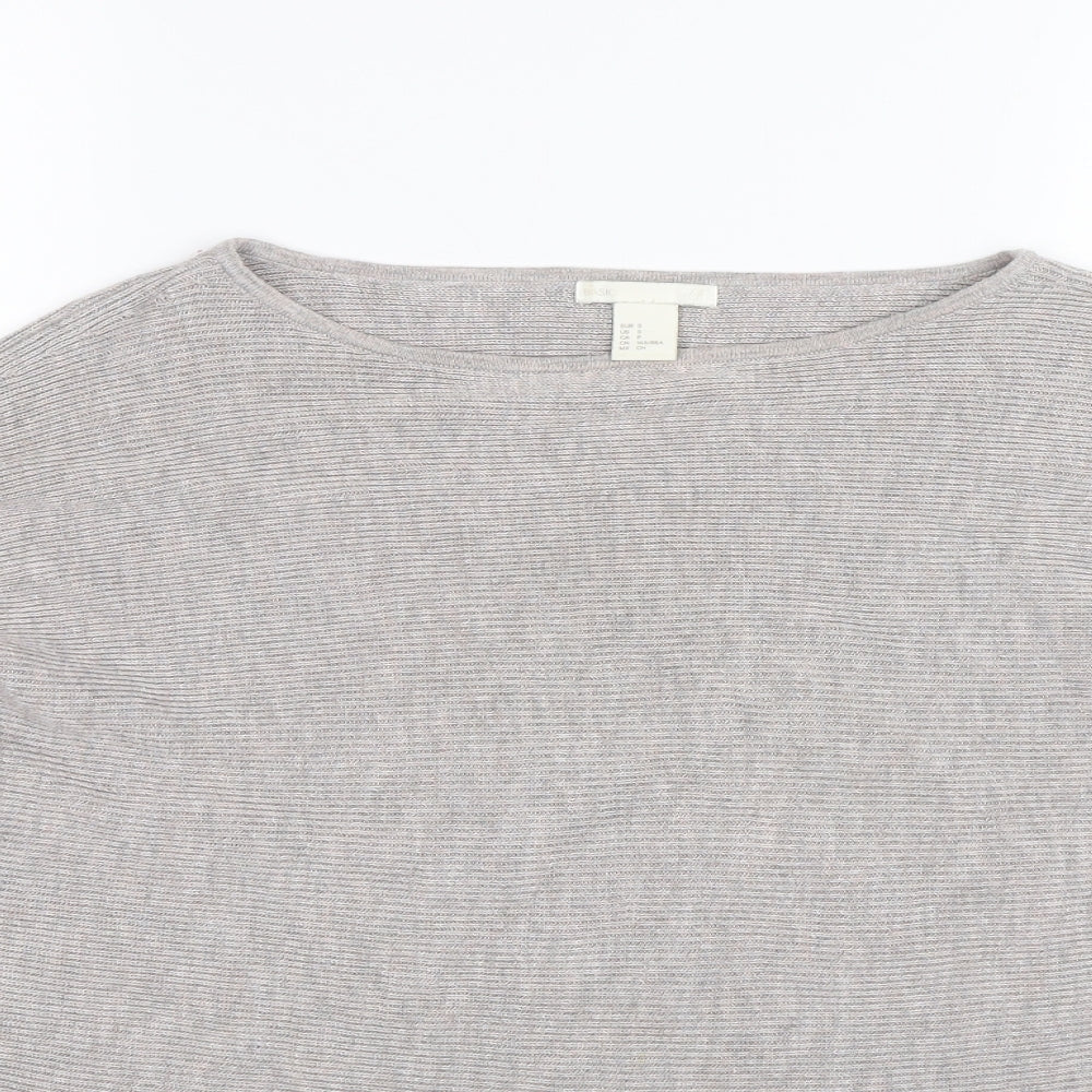 Womens UK Size S H&M Grey Pullover Jumper