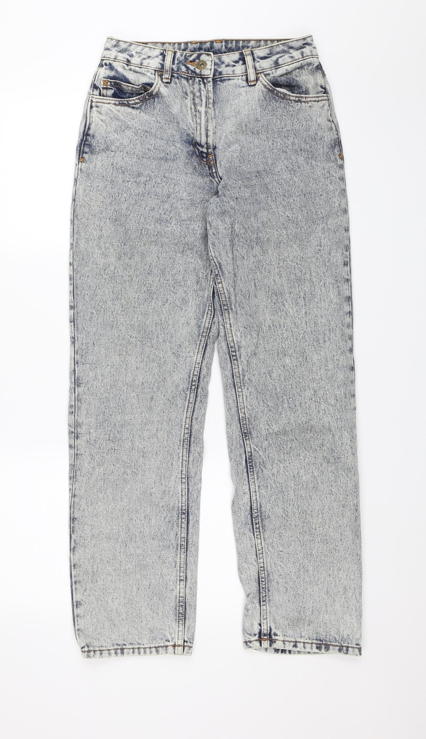 COLLUSION Womens Blue   Straight Jeans Size 28 in L28 in