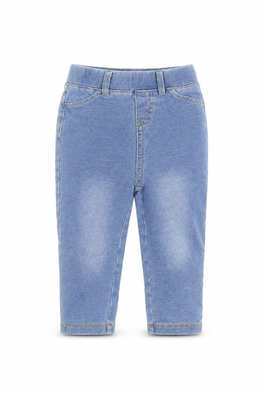 Front view of FG4 Baby Blue Jogger Jeans, size 12-18, Months