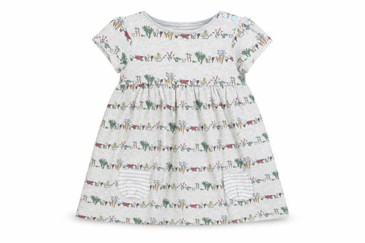 Mini Club Baby Grey Floral  Shift  Size 9-12 Months