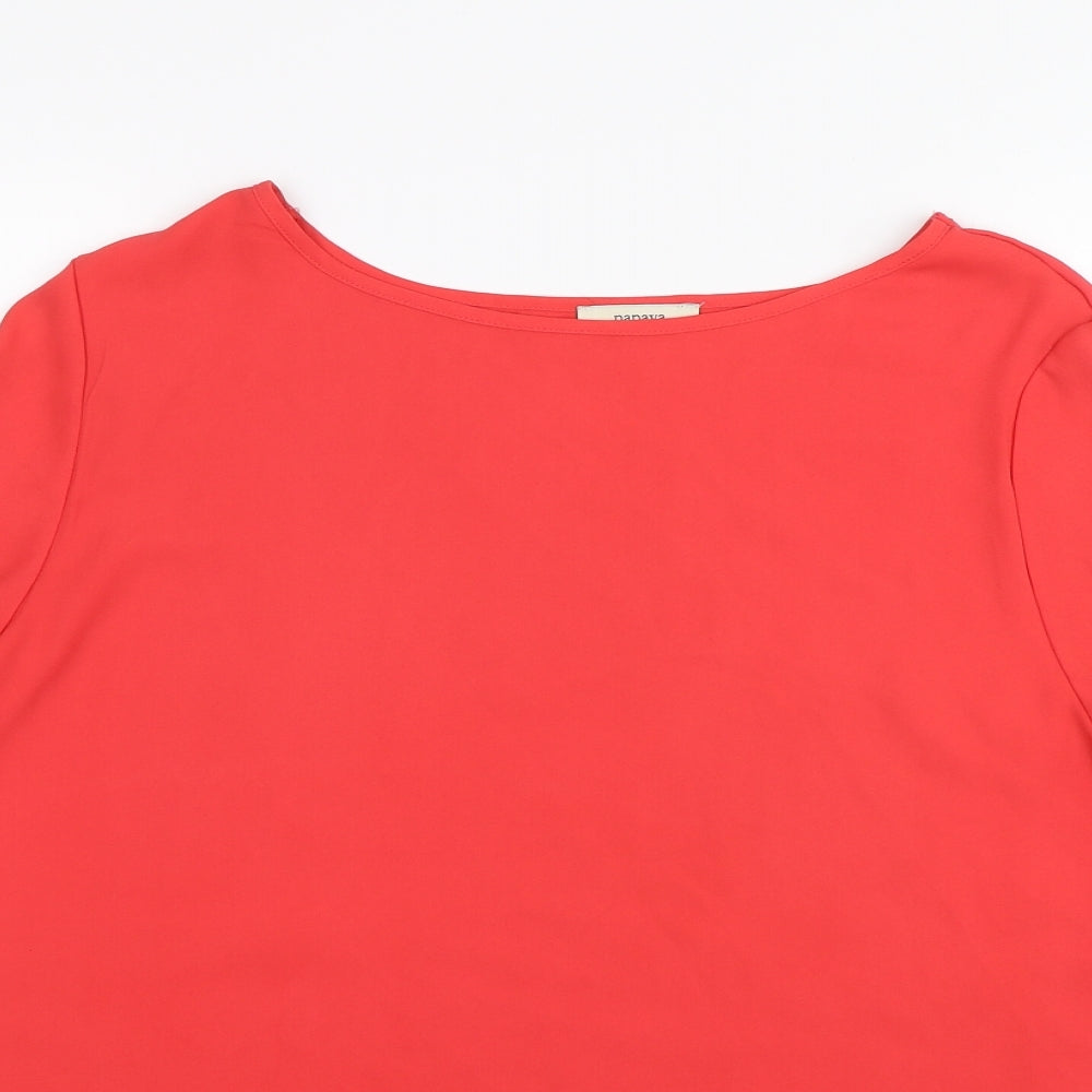Papaya Womens Red   Basic Blouse Size 16