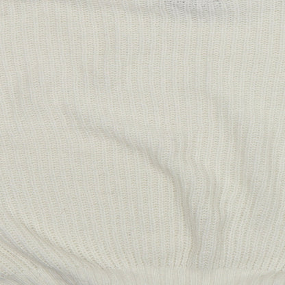 Womens UK Size M PRETTYLITTLETHING White Pullover Jumper