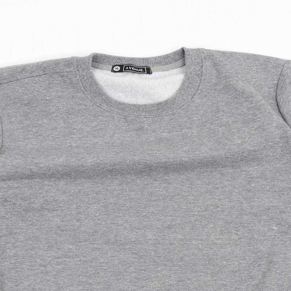 Avenue Mens Grey   Pullover Sweatshirt