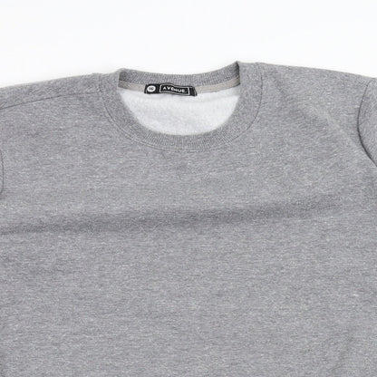 Avenue Mens Grey   Pullover Sweatshirt