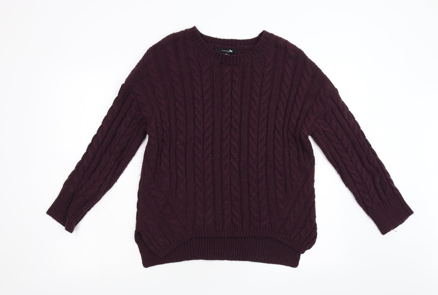 Primark Womens Red  Knit Pullover Jumper Size M