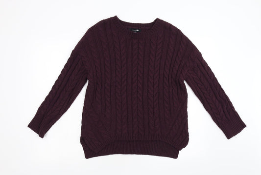 Primark Womens Red  Knit Pullover Jumper Size M