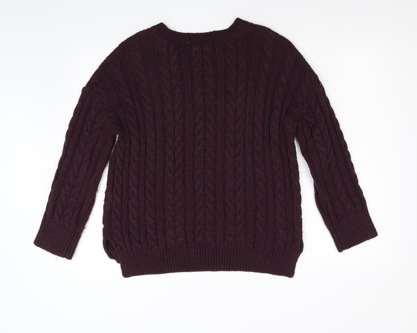 Primark Womens Red  Knit Pullover Jumper Size M