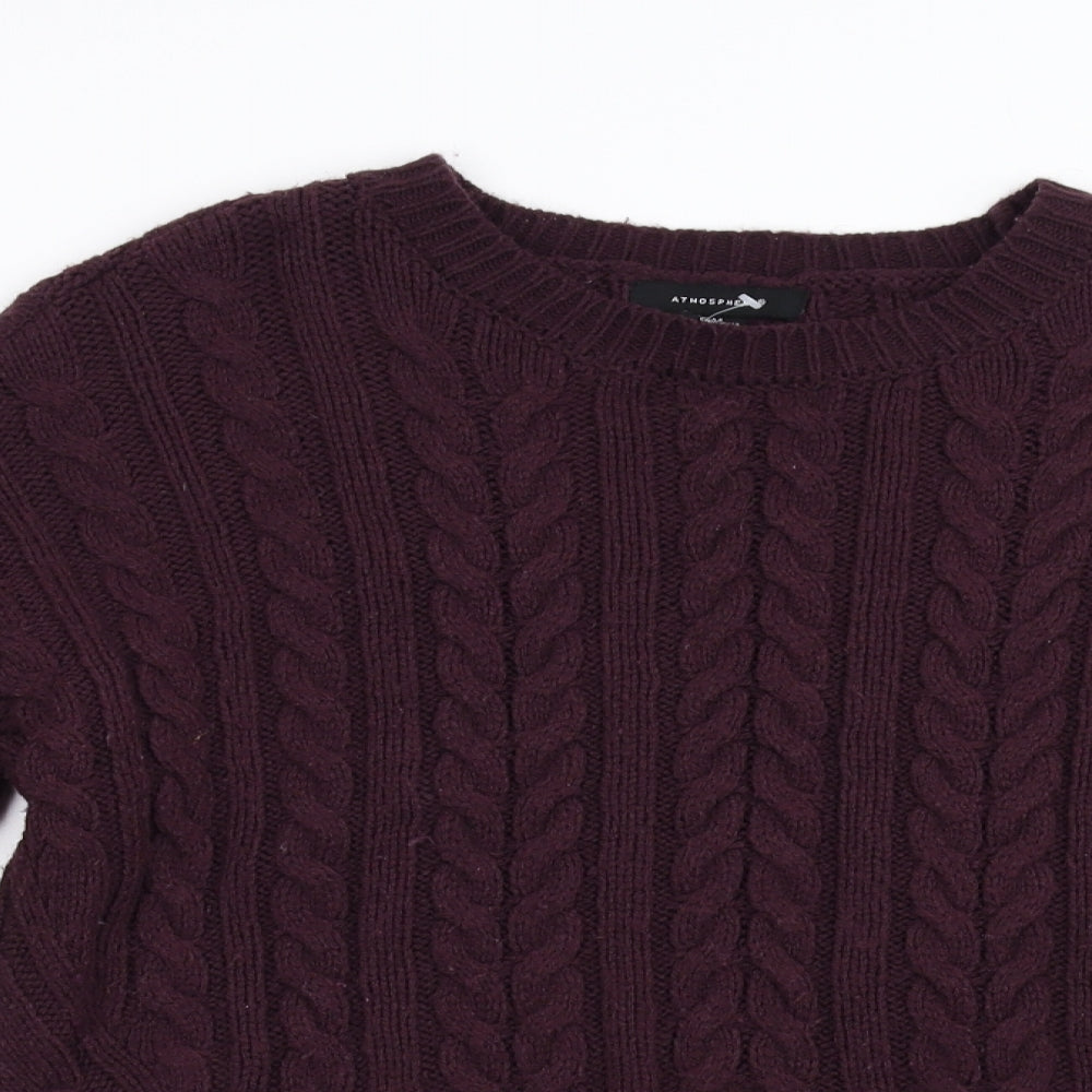 Primark Womens Red  Knit Pullover Jumper Size M