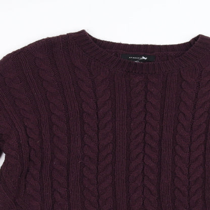 Primark Womens Red  Knit Pullover Jumper Size M