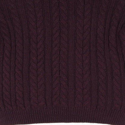 Primark Womens Red  Knit Pullover Jumper Size M