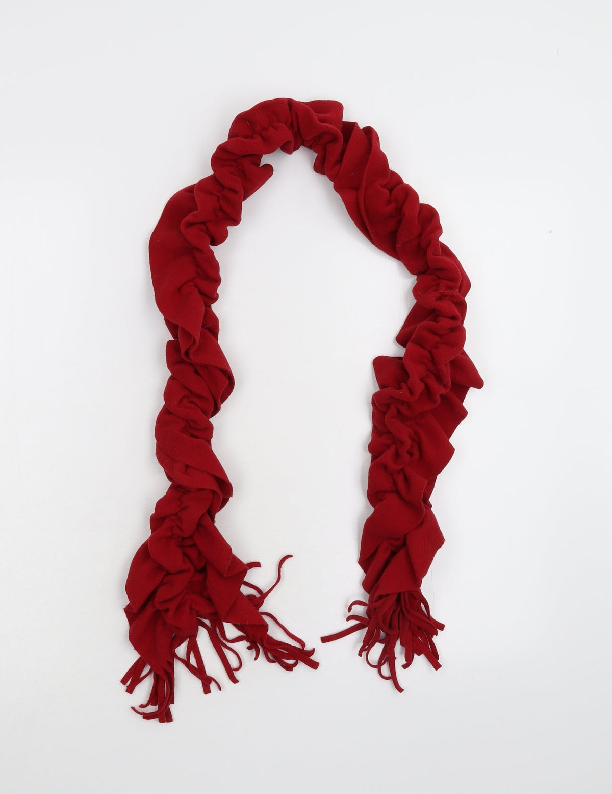 Preworn Womens Red  Fleece  Scarf
