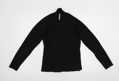 Anthology Womens Black  Knit Pullover Jumper Size 12