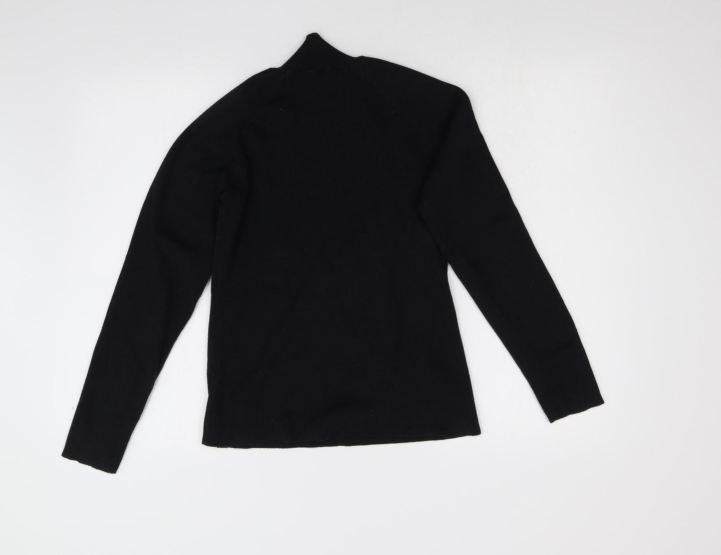 Anthology Womens Black  Knit Pullover Jumper Size 12