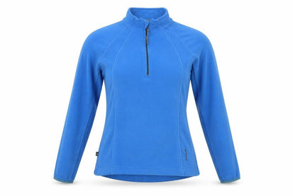 Womens UK Size 8 Mountain Life Blue Henley Jumper