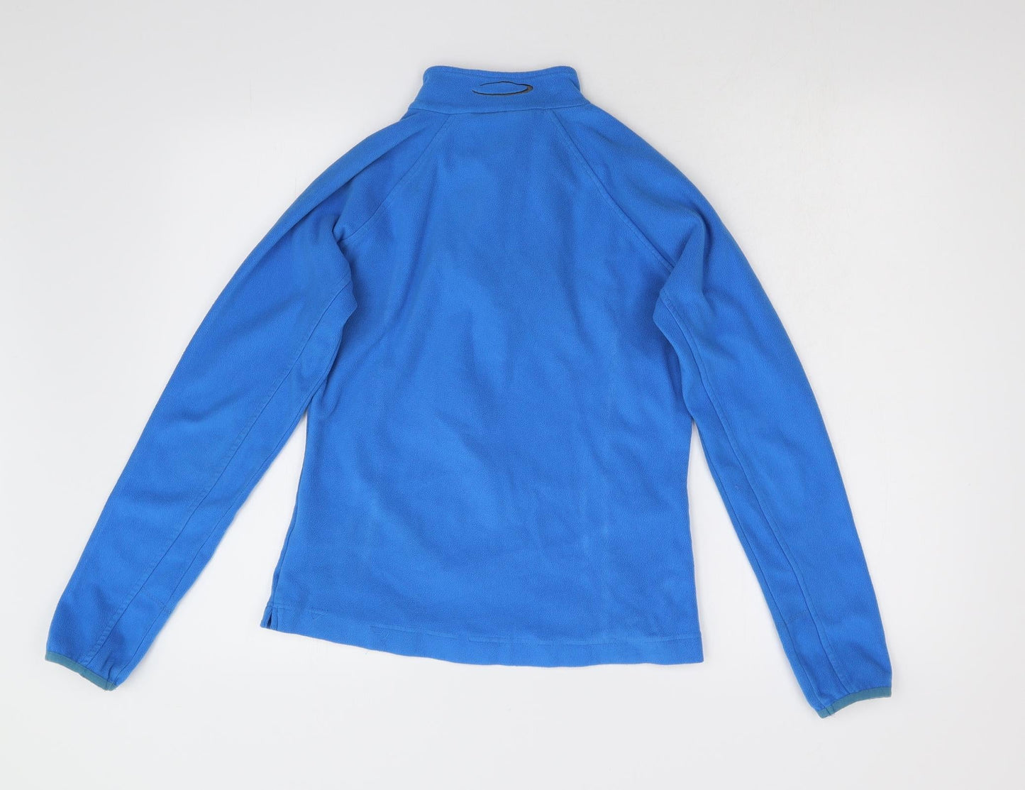 Womens UK Size 8 Mountain Life Blue Henley Jumper