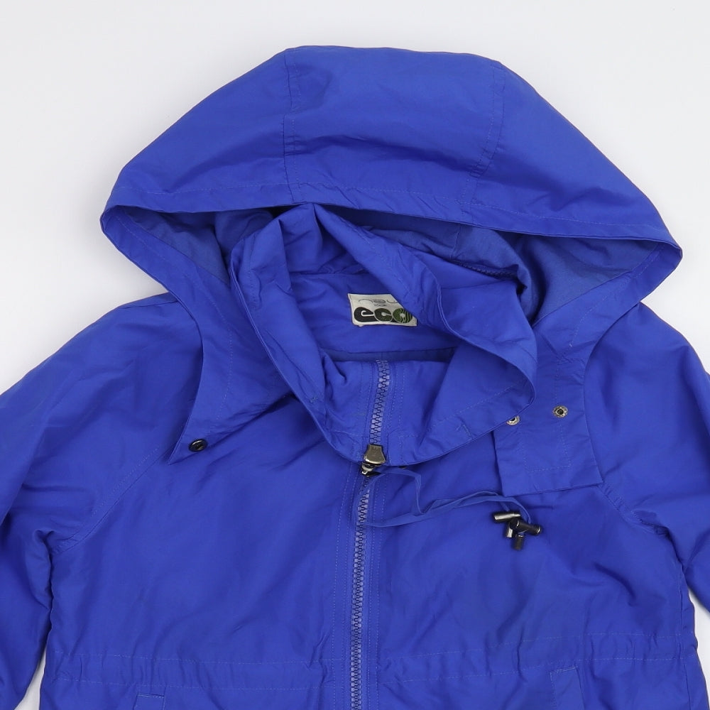 Womens UK Size 12 New Look Blue Anorak Coat