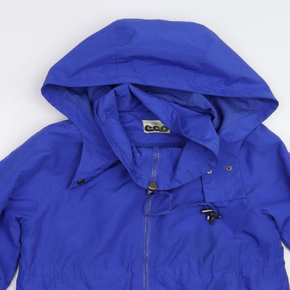 Womens UK Size 12 New Look Blue Anorak Coat