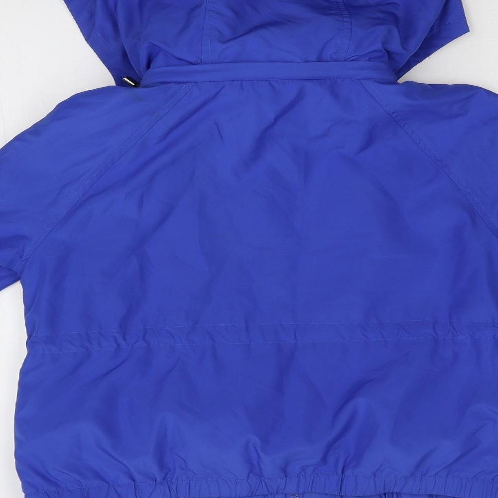 Womens UK Size 12 New Look Blue Anorak Coat
