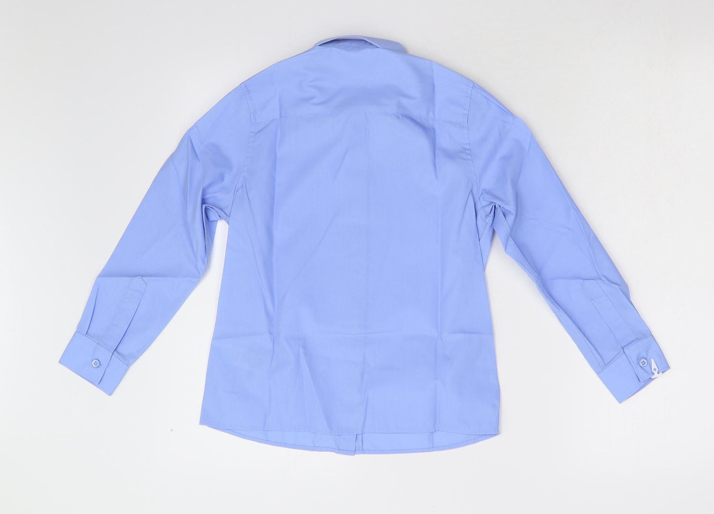 M&S Boys Blue   Basic Button-Up Size 8-9 Years  - School