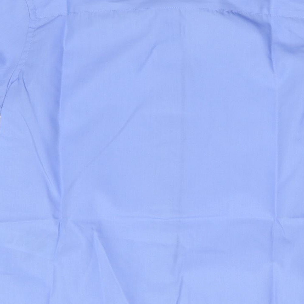 M&S Boys Blue   Basic Button-Up Size 8-9 Years