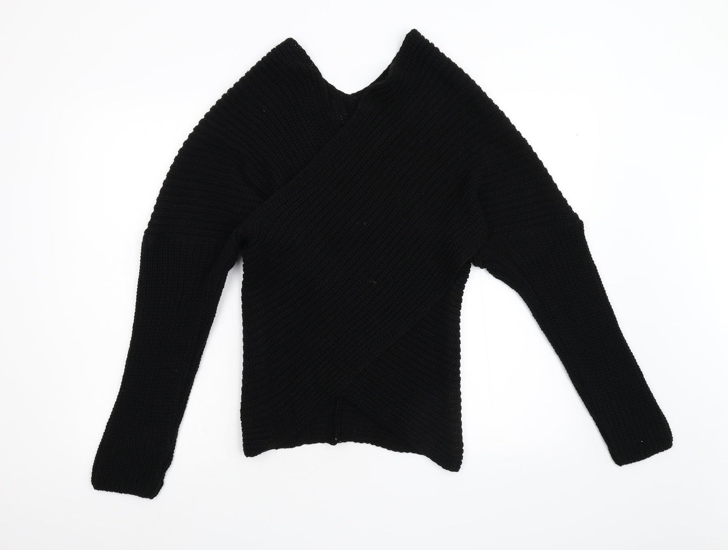 Womens UK Size S Preworn Black Pullover Jumper