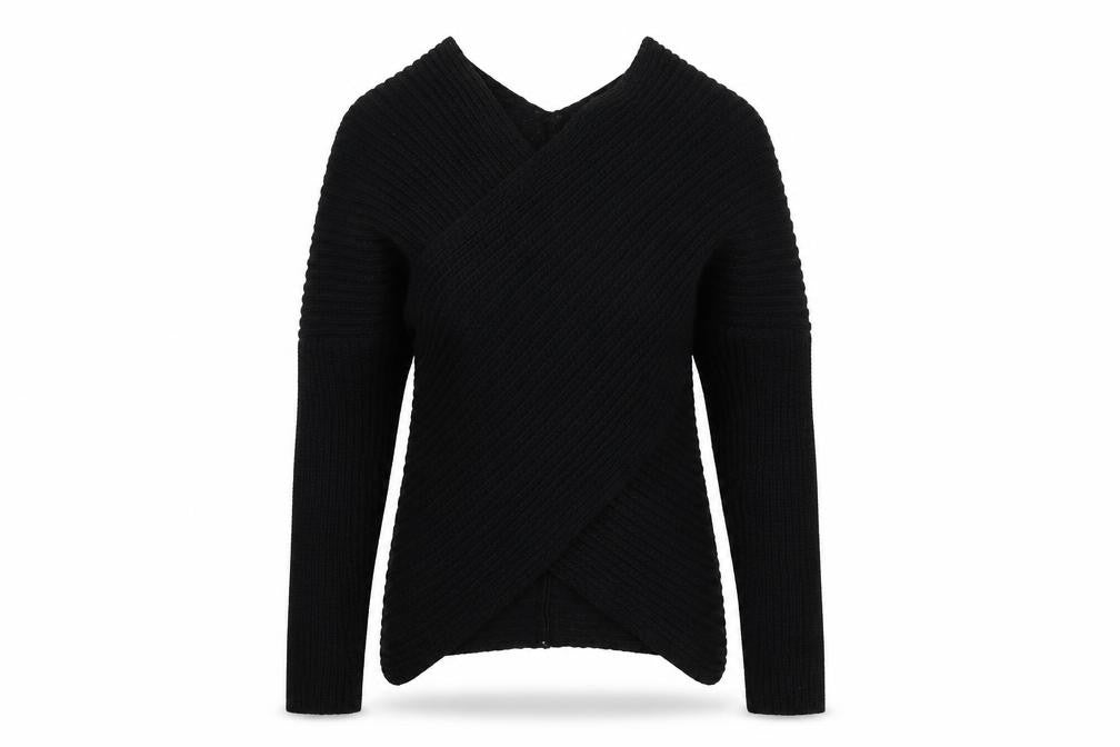 Womens UK Size S Preworn Black Pullover Jumper
