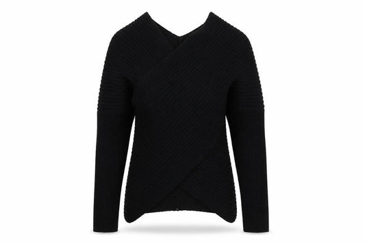 Womens UK Size S Preworn Black Pullover Jumper