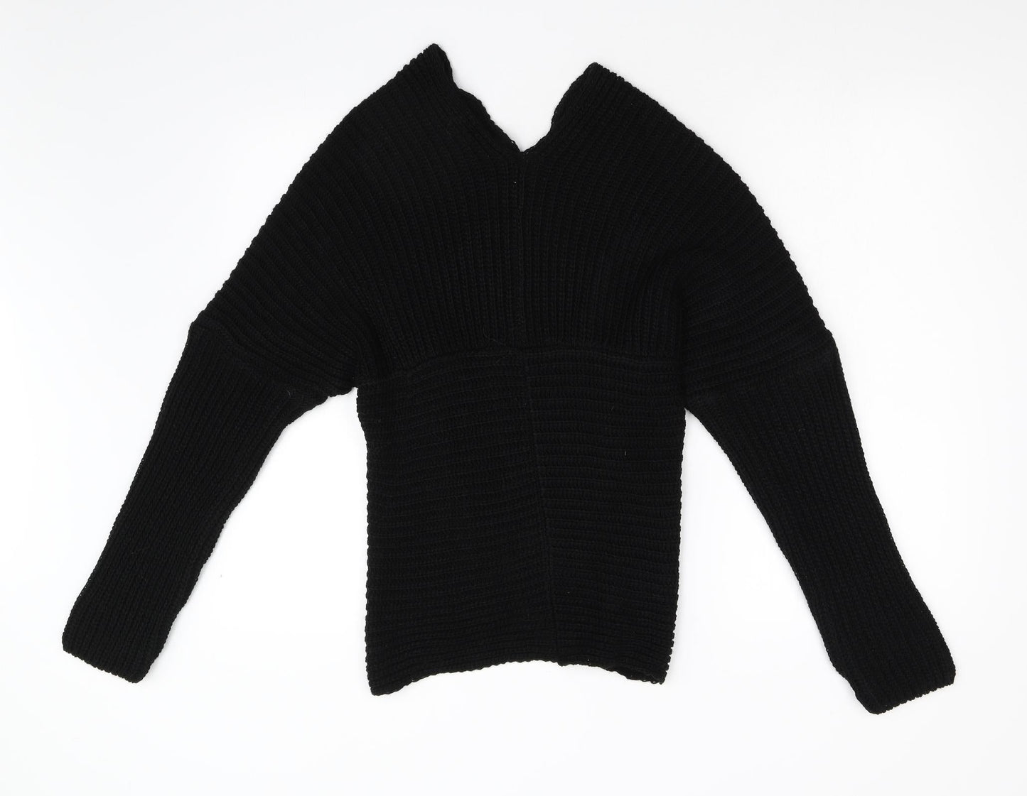 Womens UK Size S Preworn Black Pullover Jumper