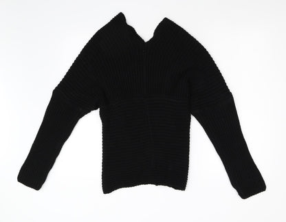 Womens UK Size S Preworn Black Pullover Jumper