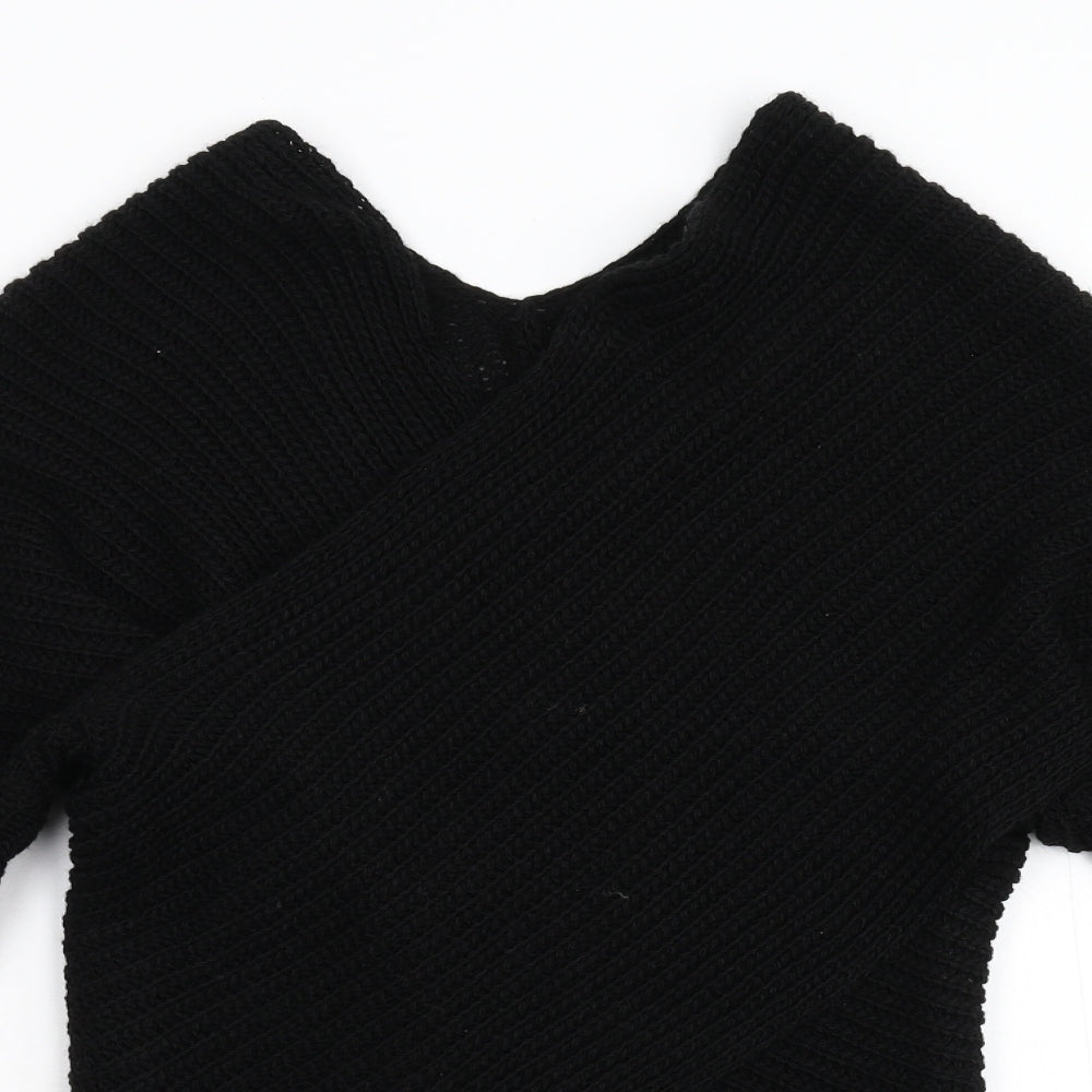 Womens UK Size S Preworn Black Pullover Jumper
