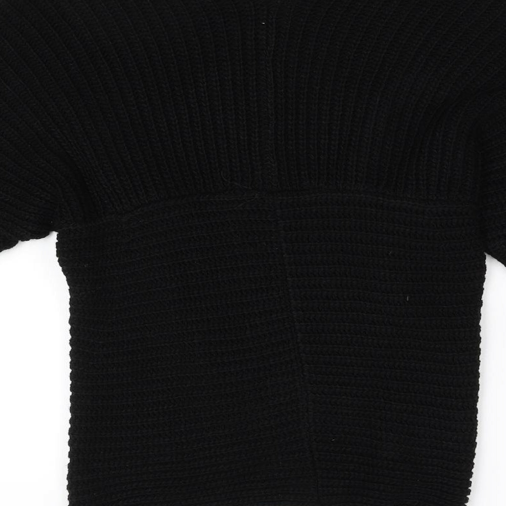 Womens UK Size S Preworn Black Pullover Jumper