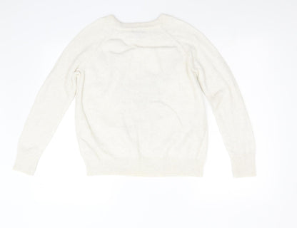 Womens UK Size S H&M Ivory Pullover Jumper