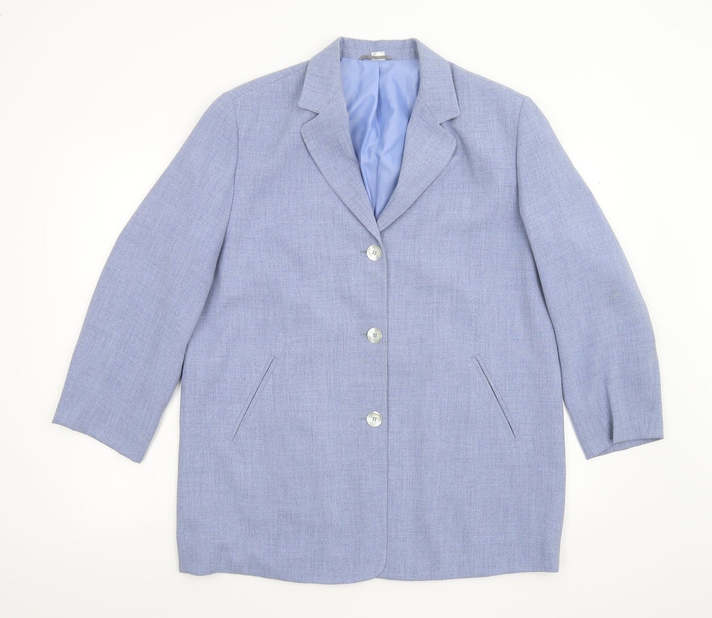 Womens UK Size 16 Preworn Blue Jacket