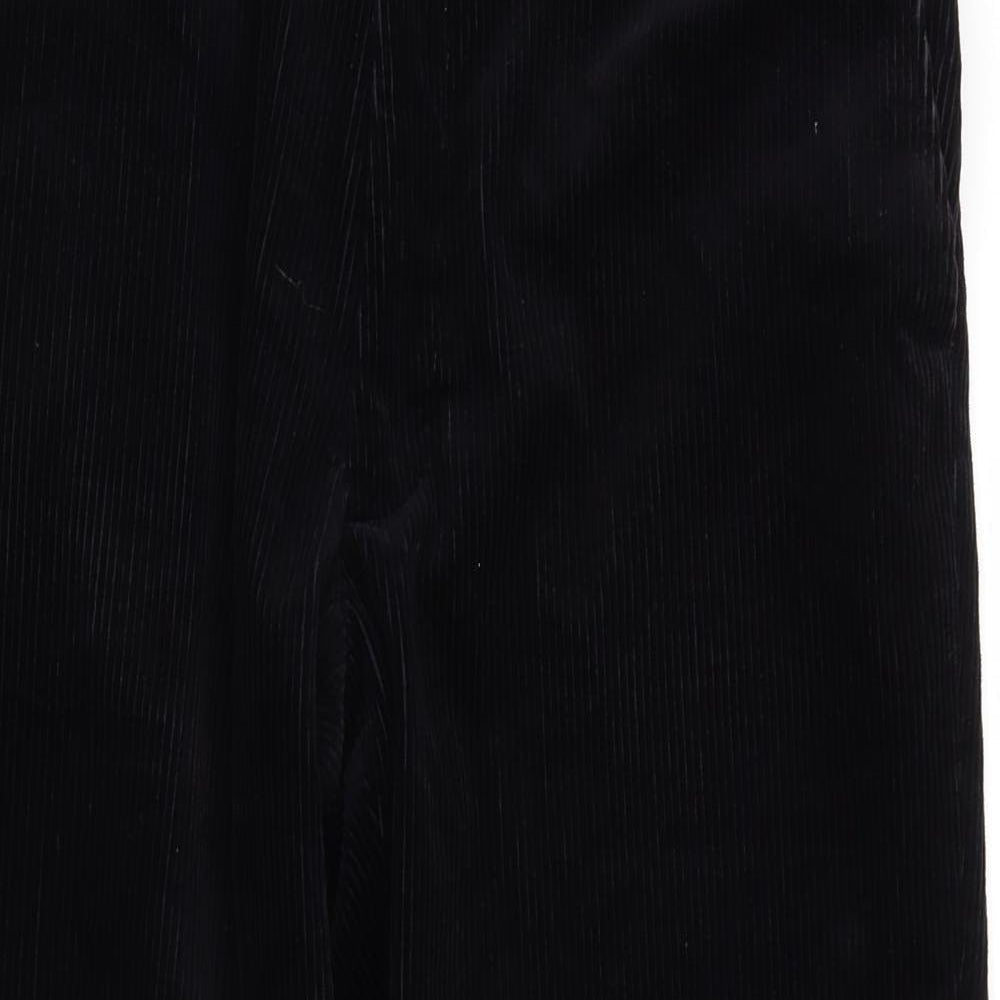 Womens UK Size XS Preworn Regular Fit  Black Trousers