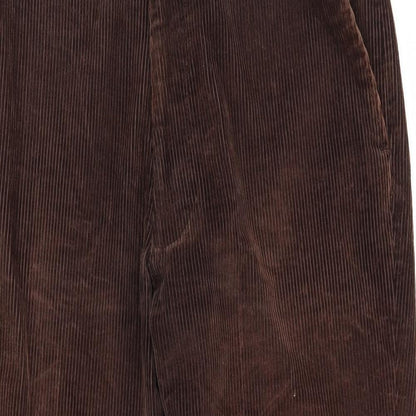 Womens UK Size XS Preworn Regular Fit  Brown Trousers