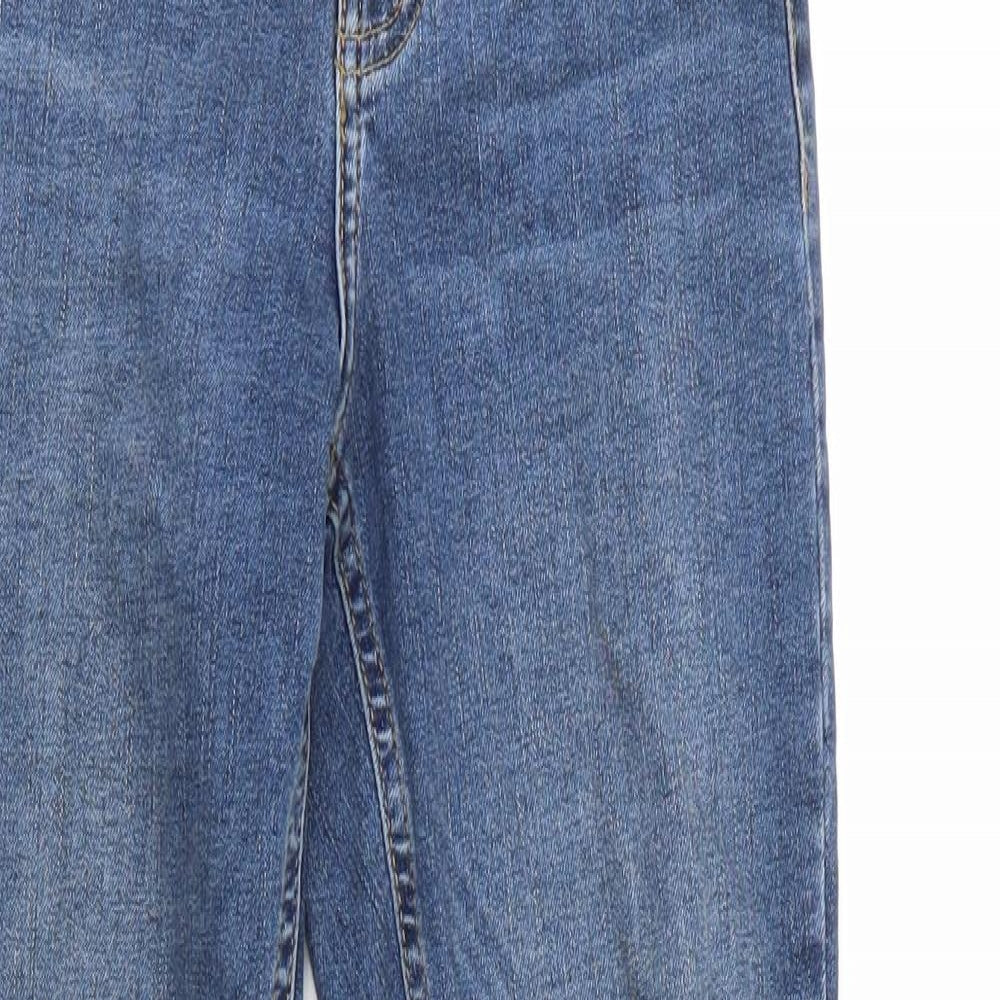 Topshop Womens Blue   Straight Jeans Size 25 in L28 in