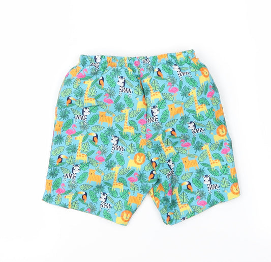 JoJo Maman Bébé Baby Multicoloured Animal Print  Cropped Trousers Size 9-12 Months  - Animals
