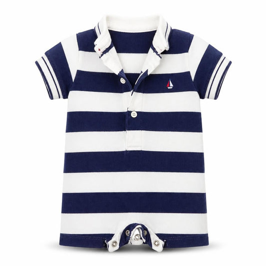 Front view of Next Baby Multicoloured Striped Basic Polo, size 3-6, Months