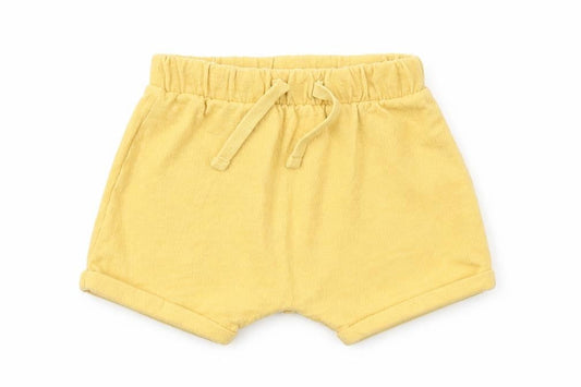 Front view of George Baby Yellow Cropped Trousers, size 3-6, Months