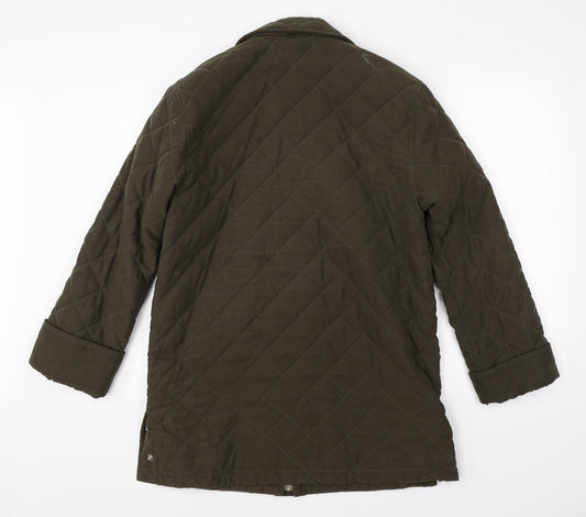 Marks & Spencer Womens Green   Overcoat Coat Size 10