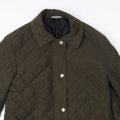 Marks & Spencer Womens Green   Overcoat Coat Size 10