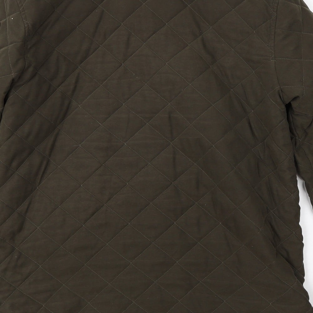 Marks & Spencer Womens Green   Overcoat Coat Size 10